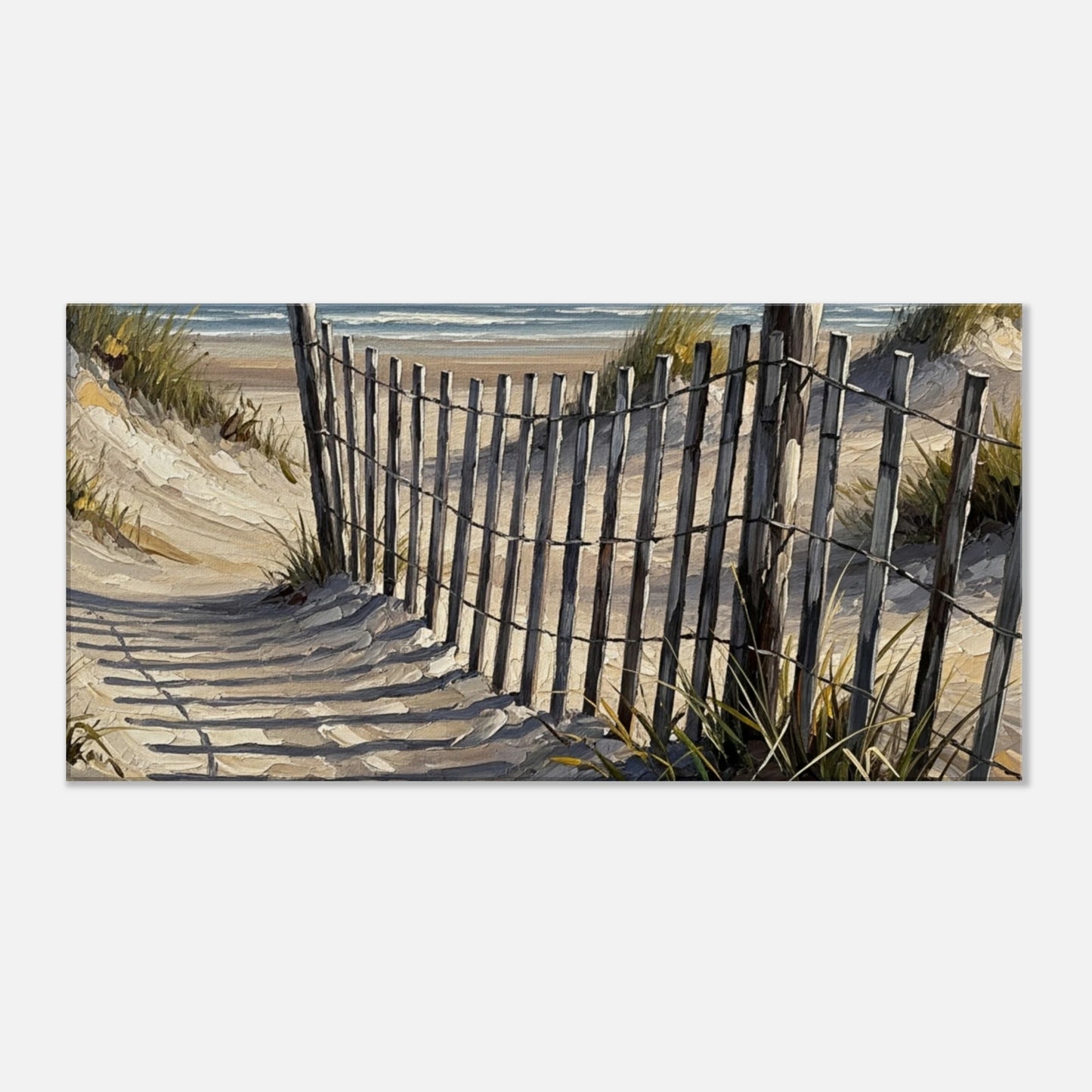  Beach Fence Path Canvas Wall Print by Caribbean Rays 