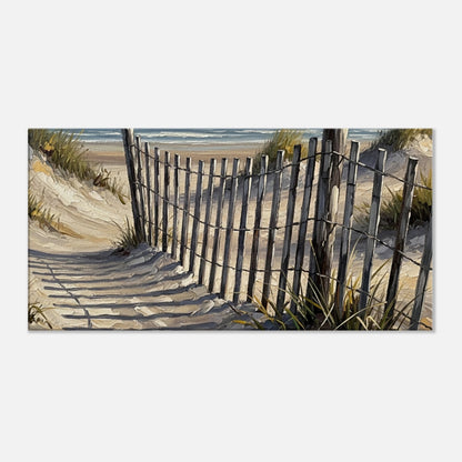  Beach Fence Path Canvas Wall Print by Caribbean Rays 
