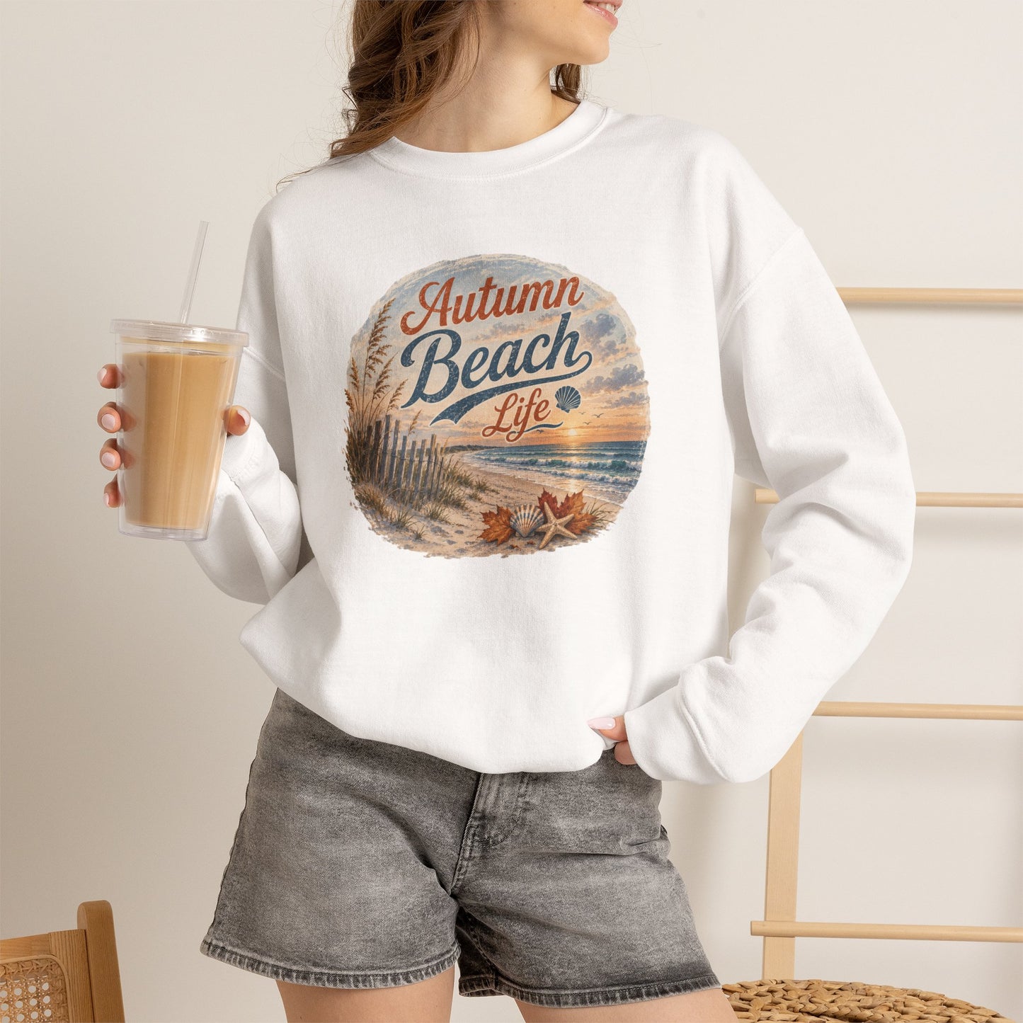 Autumn Beach Life Sweatshirt