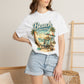 Beach Therapy T-Shirt — Vintage Surf Chair & Palm Graphic