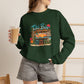 Tiki Bar Crewneck Sweatshirt — Retro Tropical Sunset Design