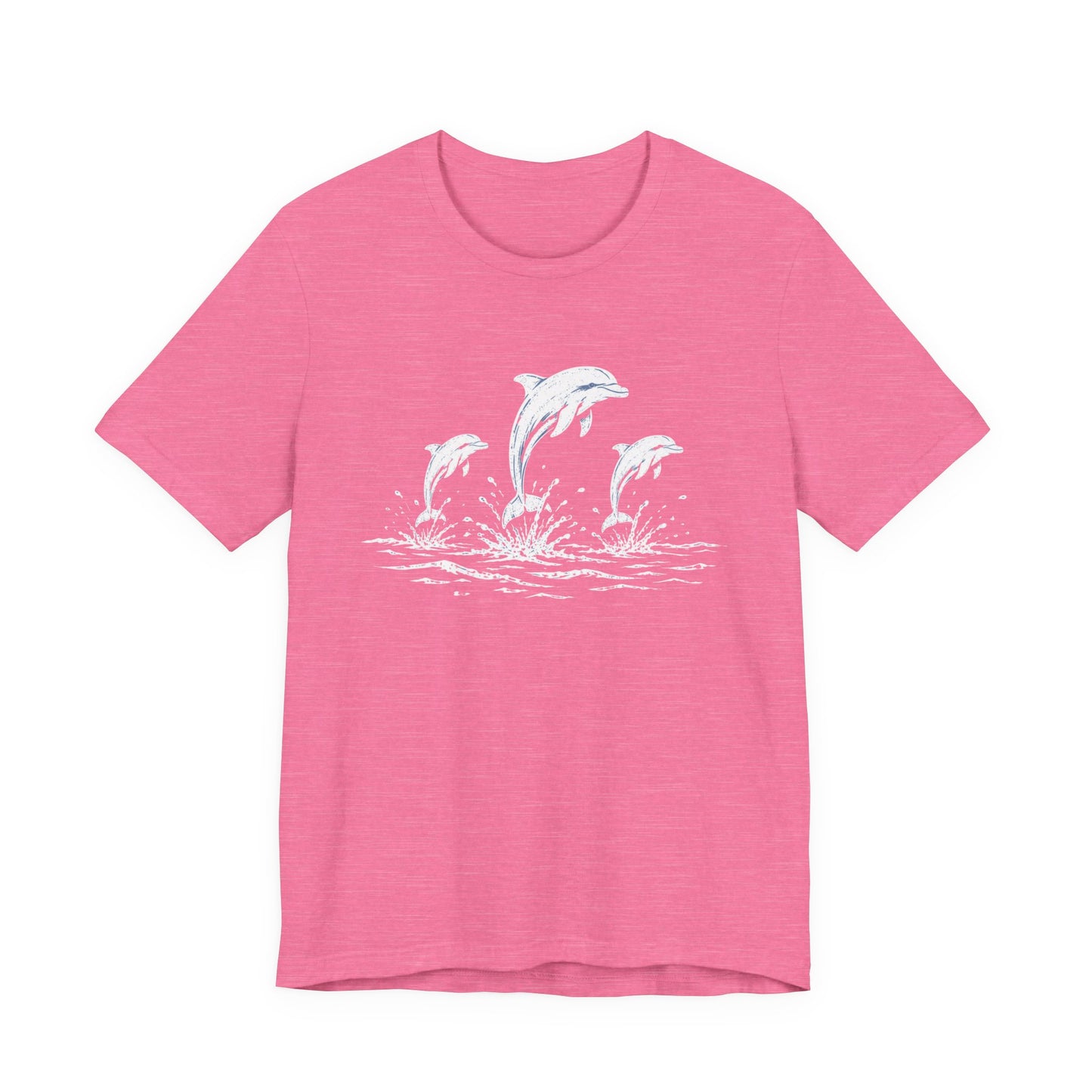 Dolphin Trio Tee — Playful Ocean Graphic T-Shirt
