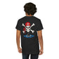 Pirate Skull & Shark Fin T-Shirt — Nautical Skull Crossbones Tee