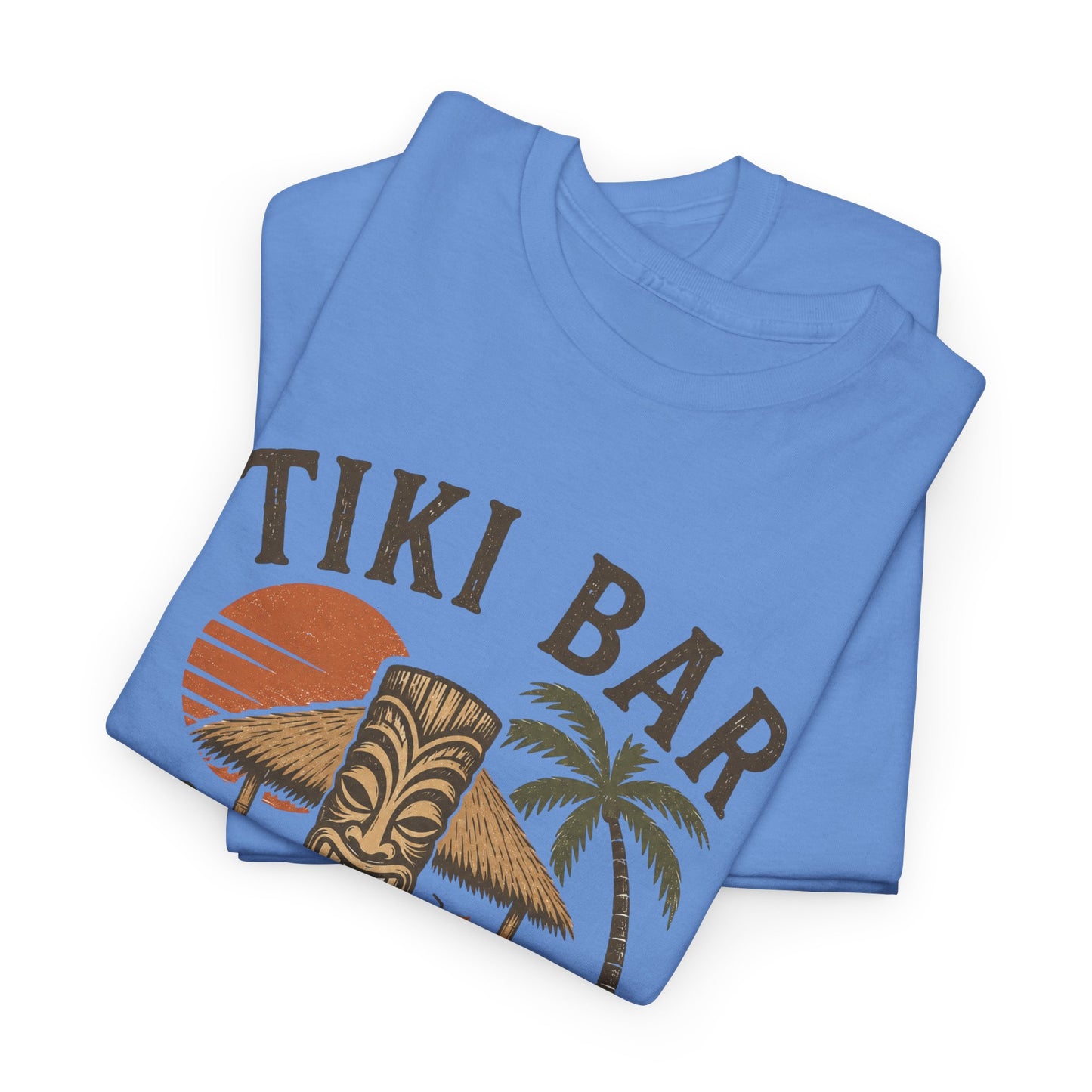 Tiki Bar Vintage Sunset Tee — Tropical Luau Beach Shirt