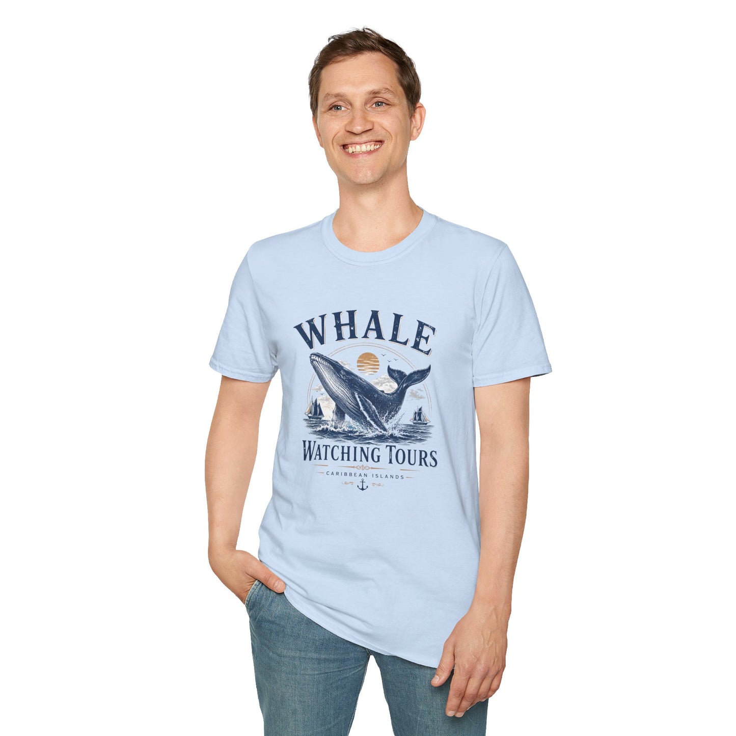 Whale Watching Tours Unisex Softstyle T-Shirt