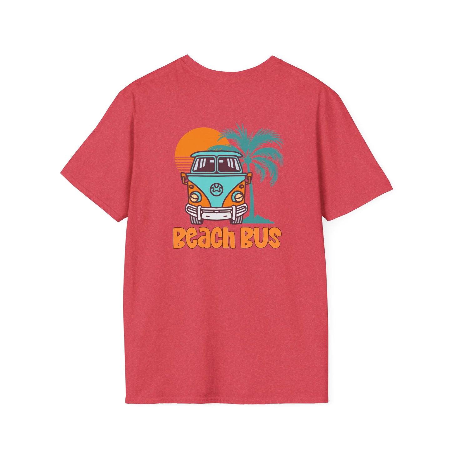 Beach Bus Unisex Softstyle T-Shirt at Caribbean Rays