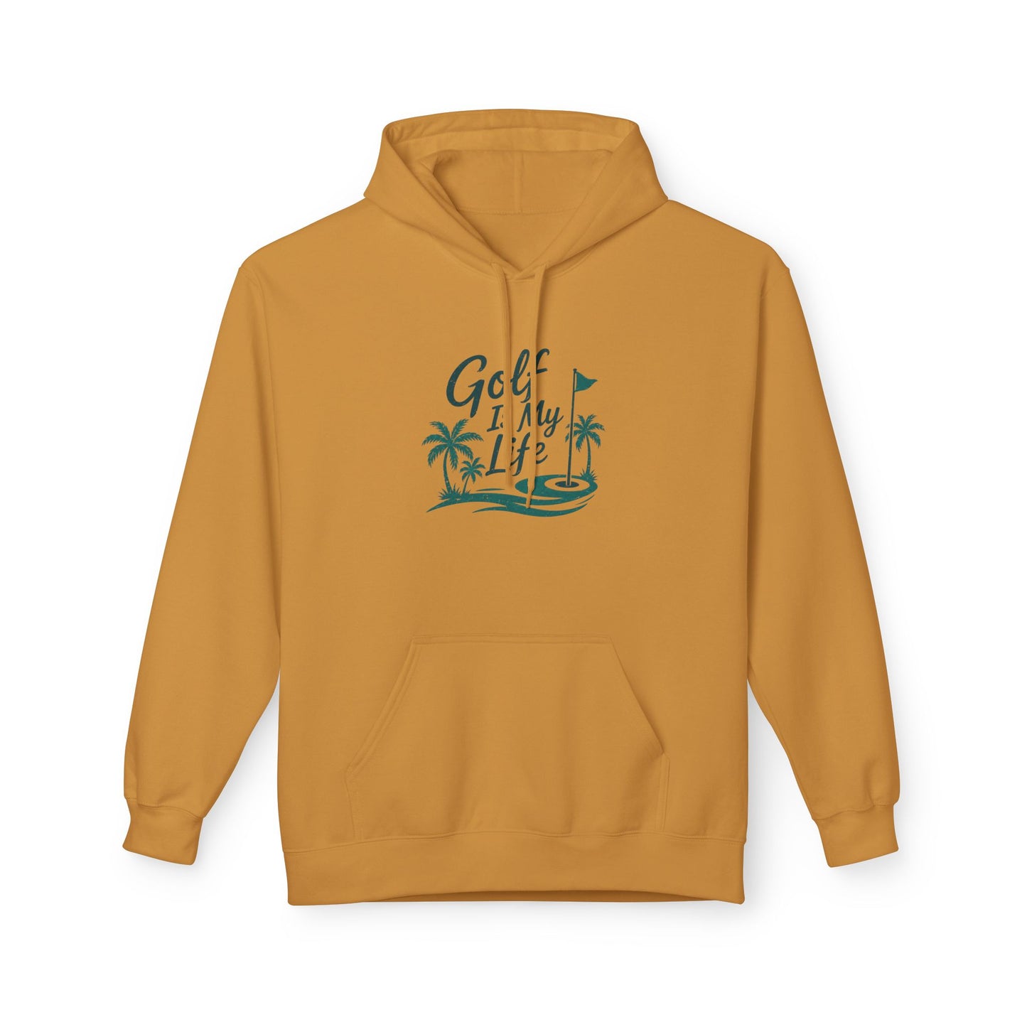 Golf Is My Life Hoodie — Tropical Palm Golf Pullover