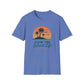 Island Life T-Shirt — "Livin' The Island Life" Retro Palm Sunset Tee