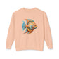 Beach Club Vibrant Fish Art Unisex Lightweight Crewneck Sweatshirt