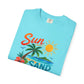 Sun, Sand & Sea T-Shirt – Tropical Beach Palm Tree Graphic Tee