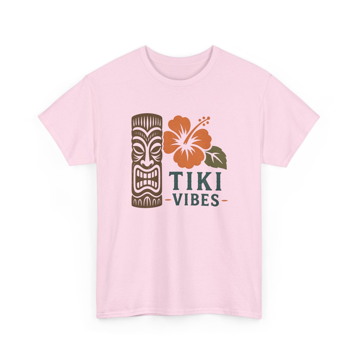 Tiki Vibes Floral Hibiscus Tee