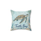 Turtle Bay Spun Polyester Square Pillow
