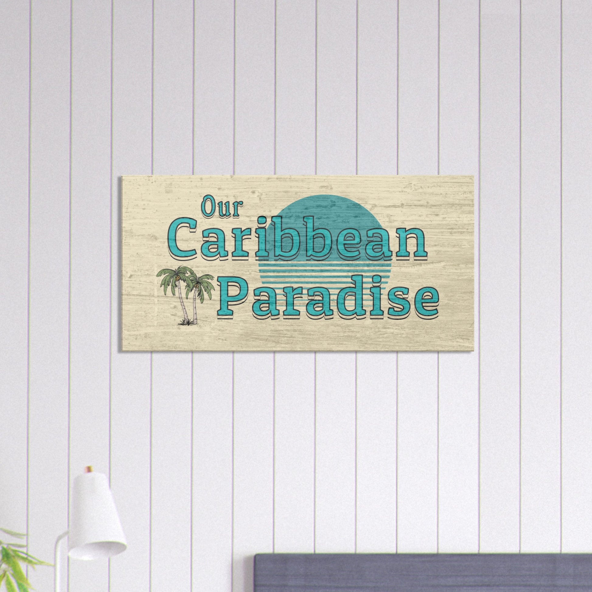 Our Caribbean Paradise Large Canvas Wall Prints - Caribbean Rays