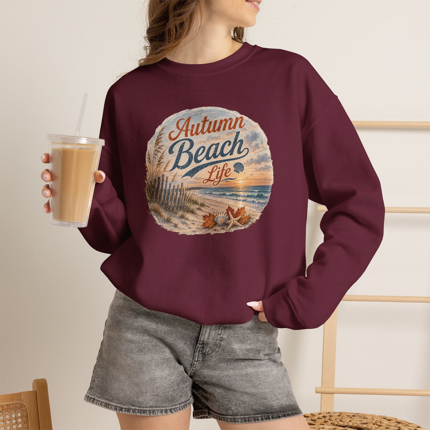 Autumn Beach Life Sweatshirt