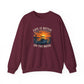 "Life Is Better On The Water" Crewneck Sweatshirt -Boat Sunset Graphic
