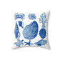 Blue Beach Spun Polyester Square Pillow - by Caribbean Rays