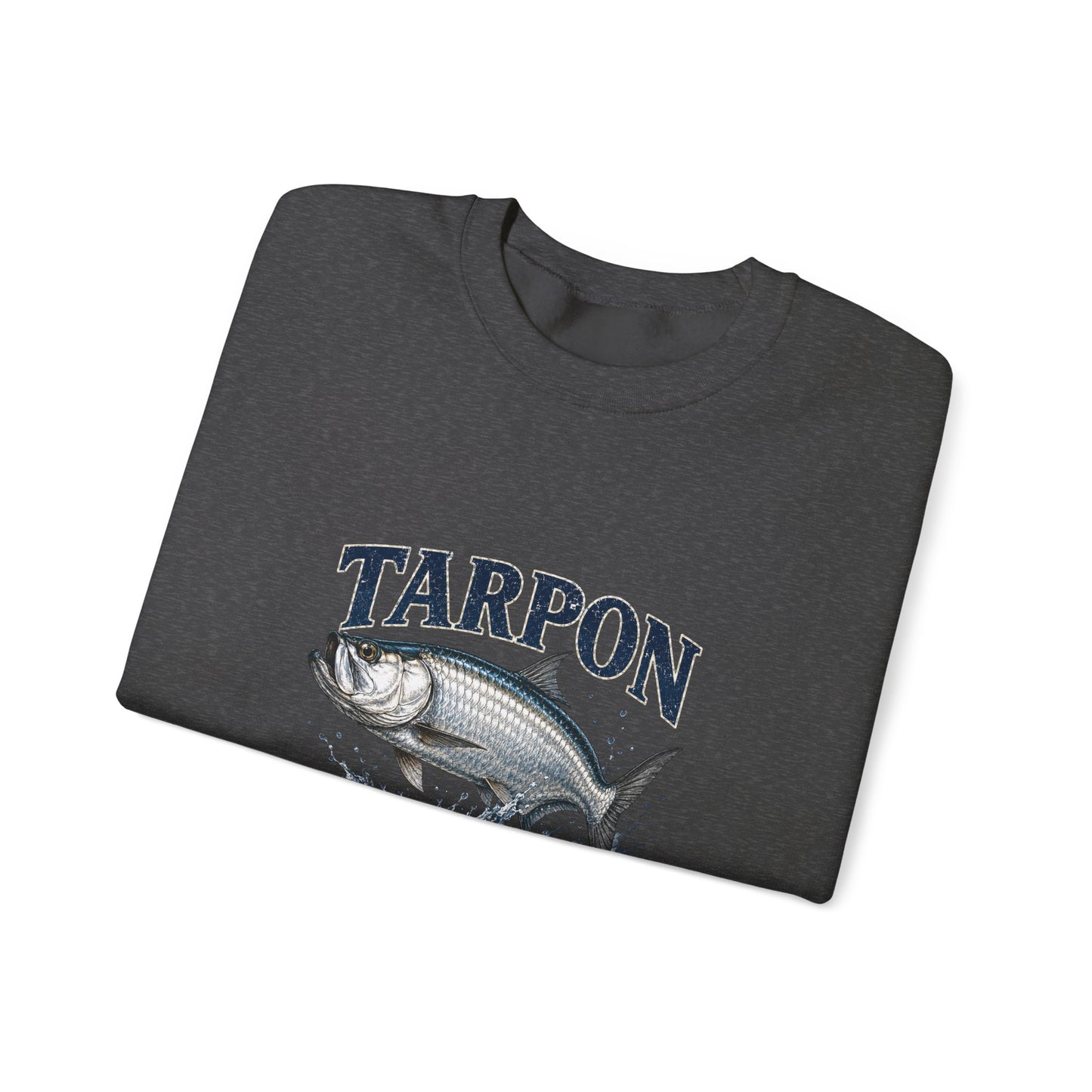 Tarpon Fishing Crewneck Sweatshirt — Vintage Tarpon Graphic Pullover