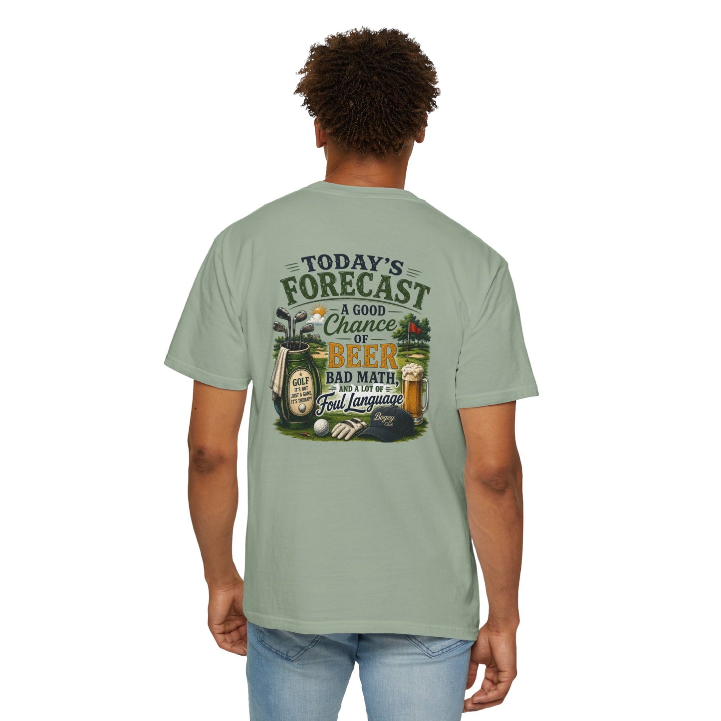 Beer Forecast T-Shirt — “Today’s Forecast: A Good Chance of Beer” Casual Tee