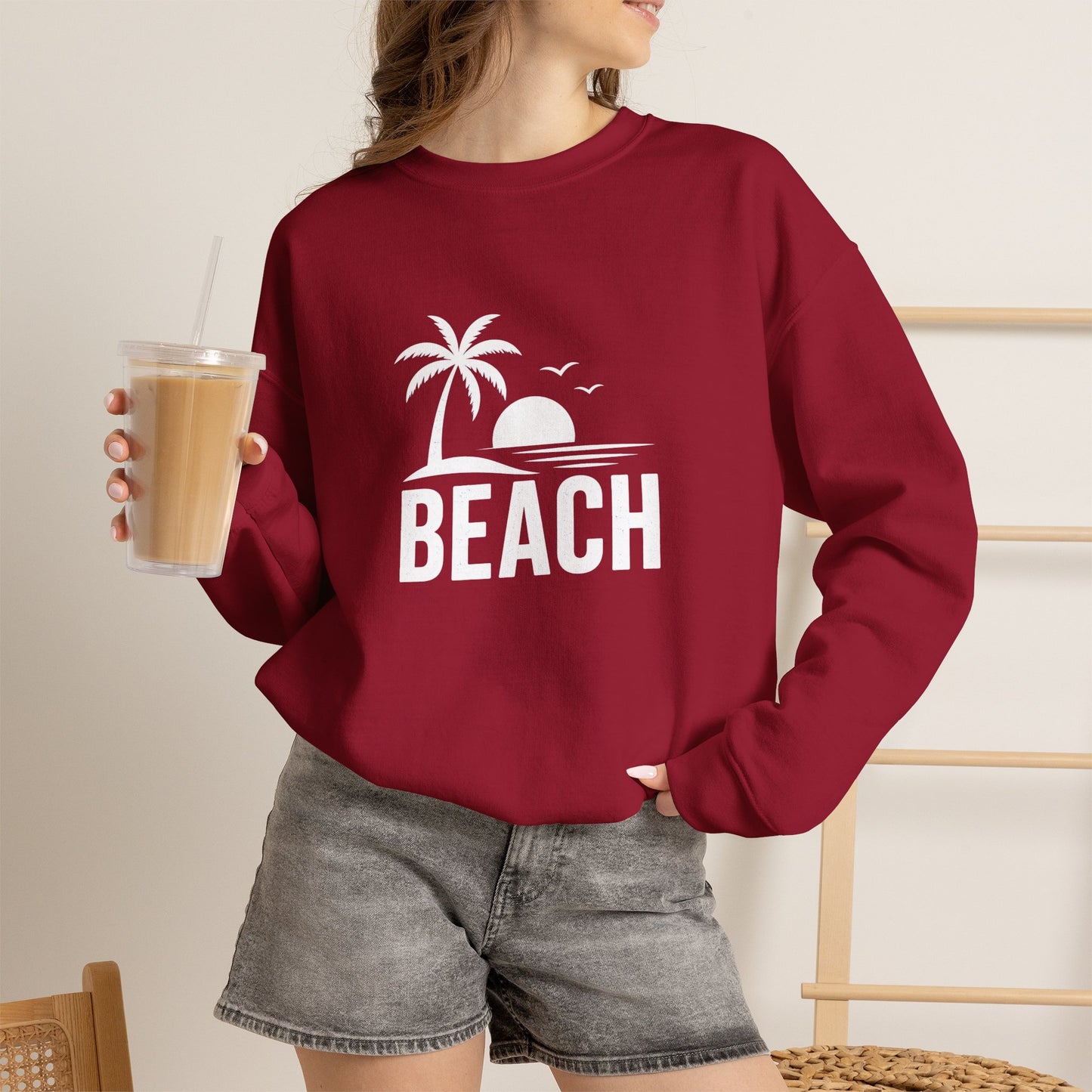 Beach Sunset Crewneck Sweatshirt
