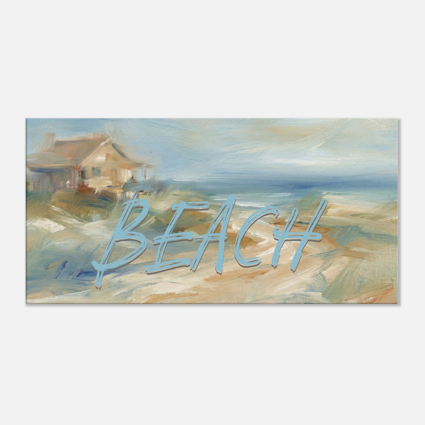 Single Beach House Canvas Print Art at Caribbean Rays