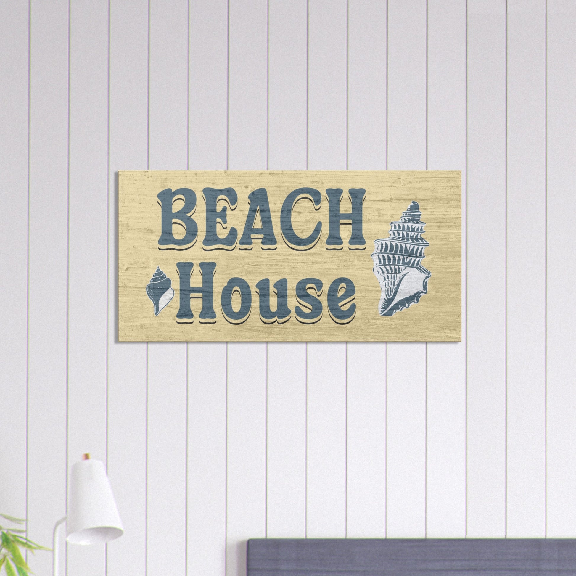 Beach House #1 Large Canvas Wall Prints - Caribbean Rays
