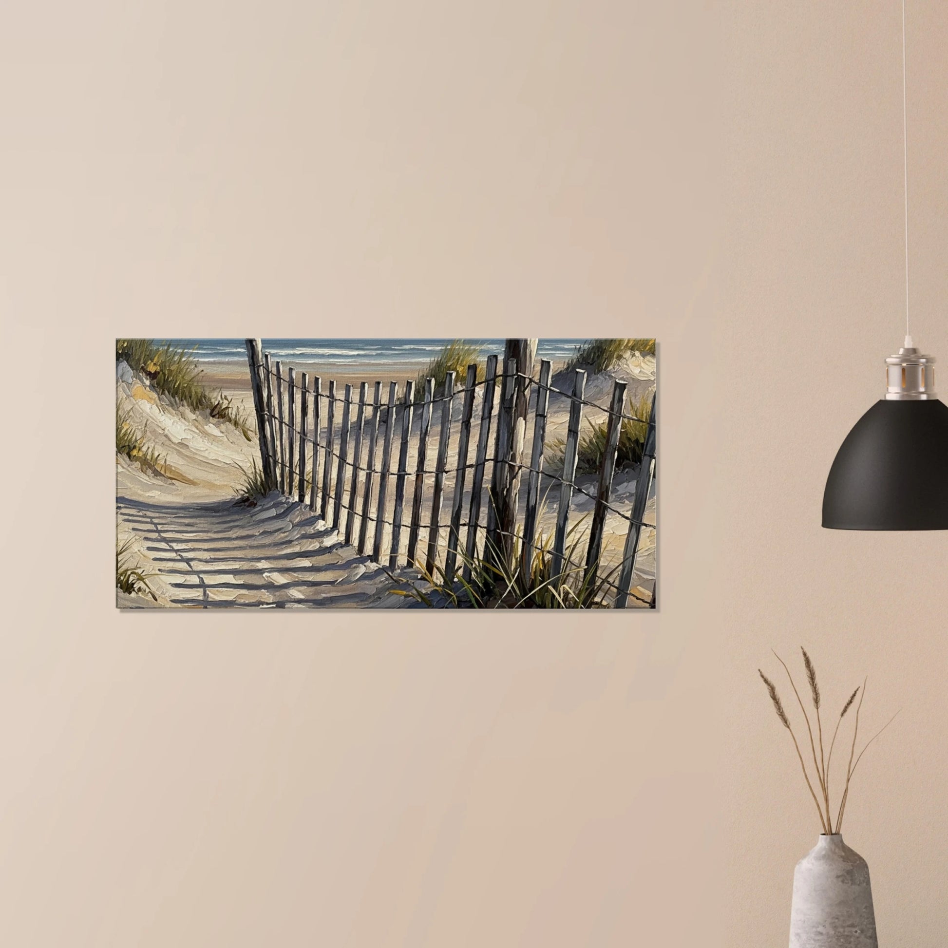 Beach Fence Path Canvas Wall Print at - Caribbean Rays 