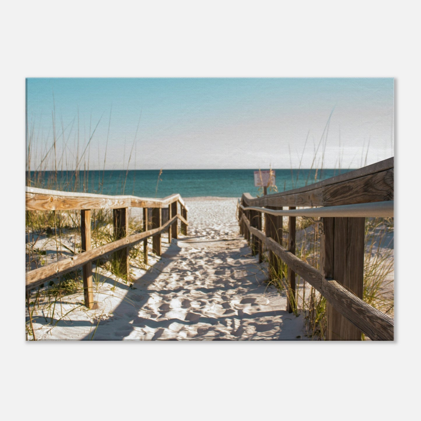   Beach Entrance Canvas Wall Print at Caribbean Rays