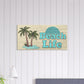 Beach Life Large Canvas Wall Print on Caribbean Rays