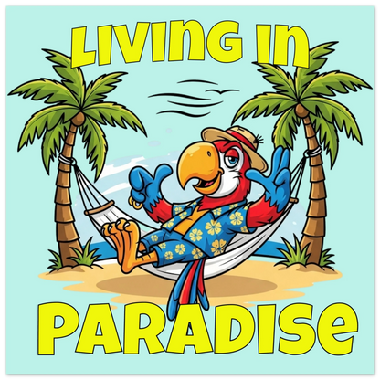 Living in Paradise Aluminum Wall Print by Caribbean Rays