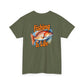 Green t-shirt with 'Fishing is Life' graphic on a white background
