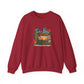 Tiki Bar Crewneck Sweatshirt — Retro Tropical Sunset Design