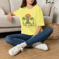 Tiki Vibes Sunset Tee (Palm Trees & Tiki Mask)