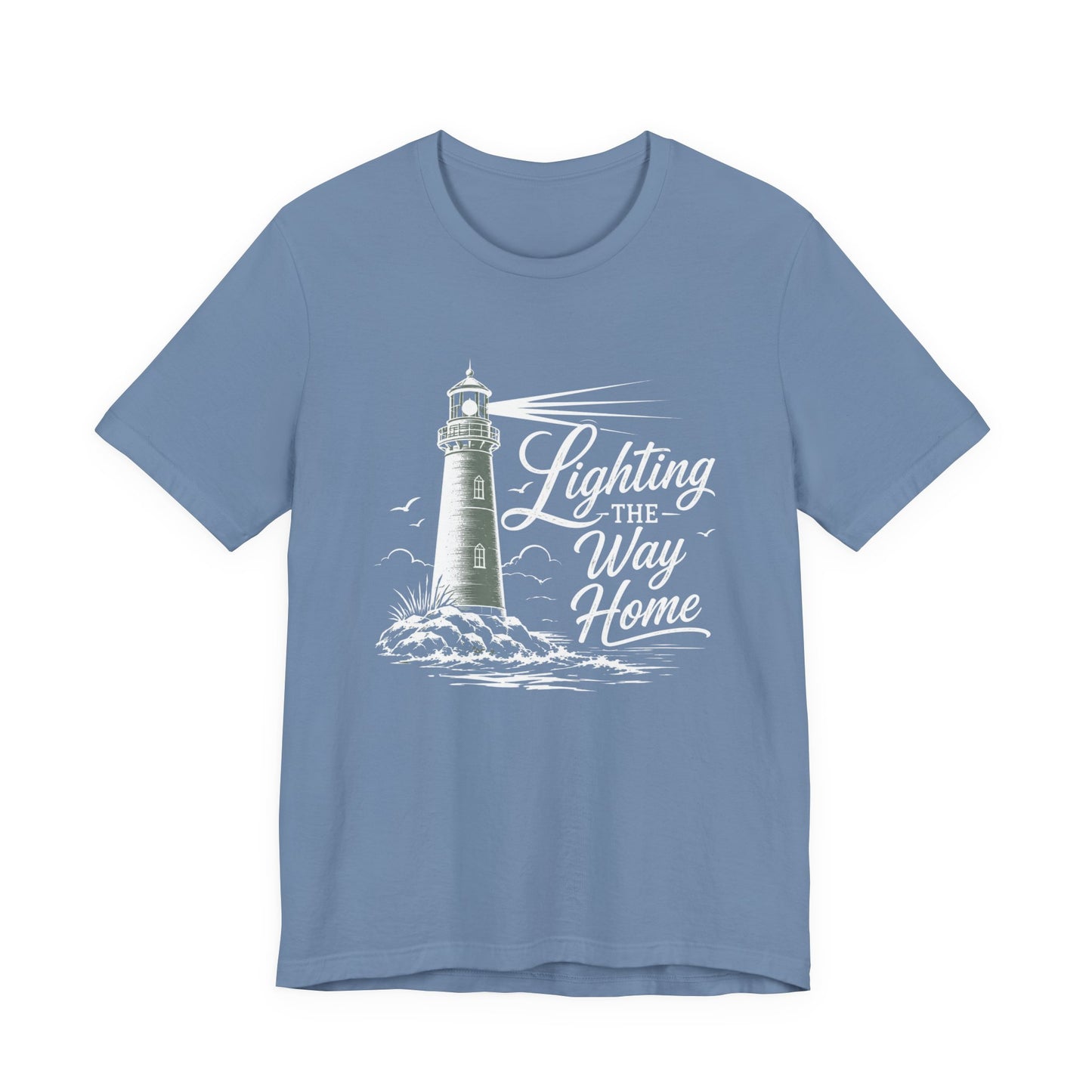 Lighthouse Coastal Tee — Vintage Nautical Lighthouse Graphic Shirt