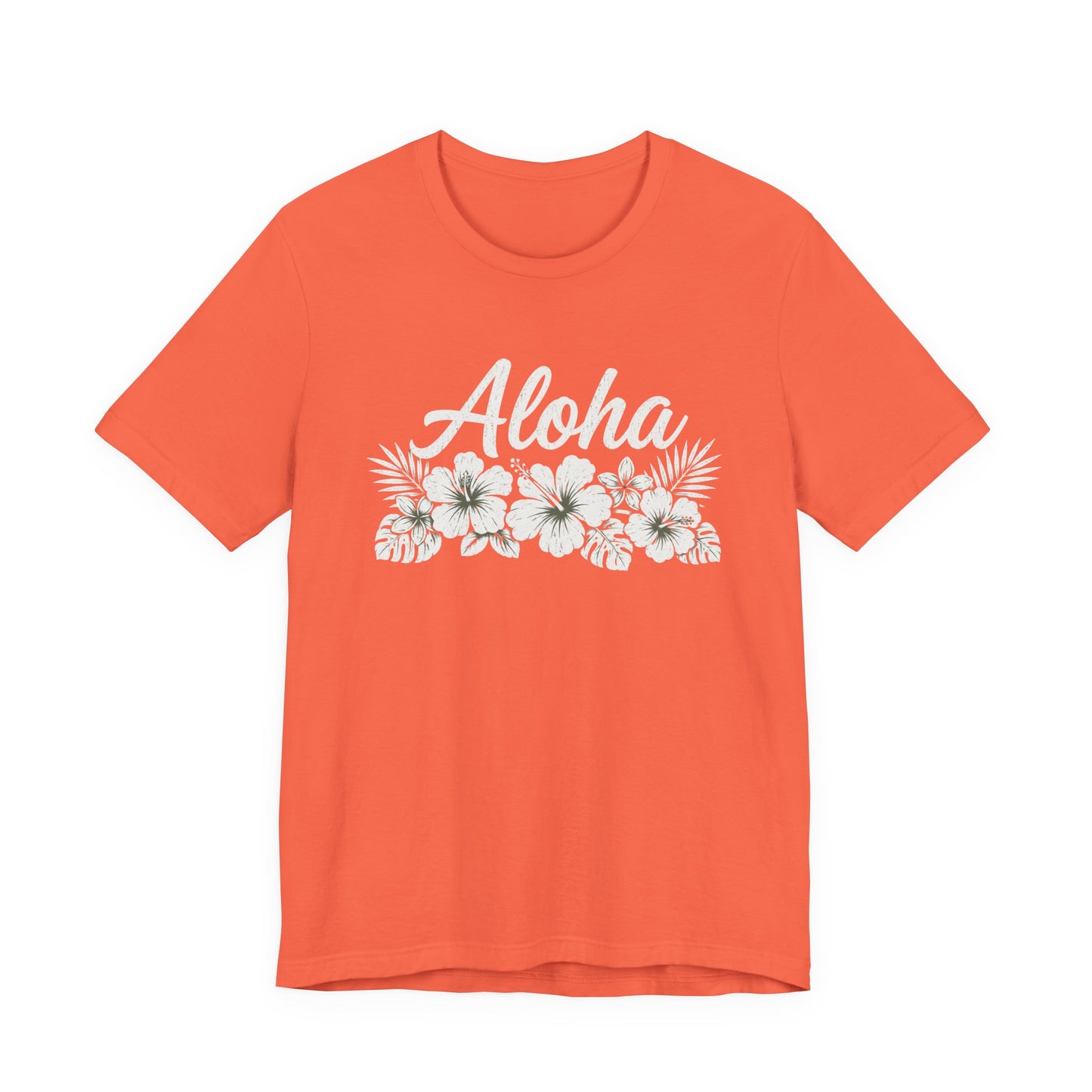 Aloha Floral T-Shirt — Hawaiian Hibiscus Vacation Tee