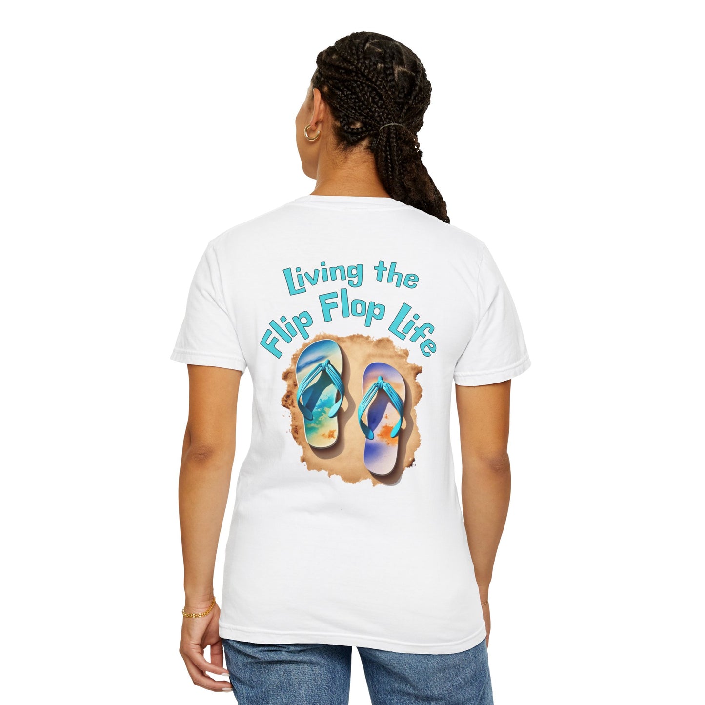 Resort Collection Living the Flip Flop Life Unisex Garment-Dyed T-shirt