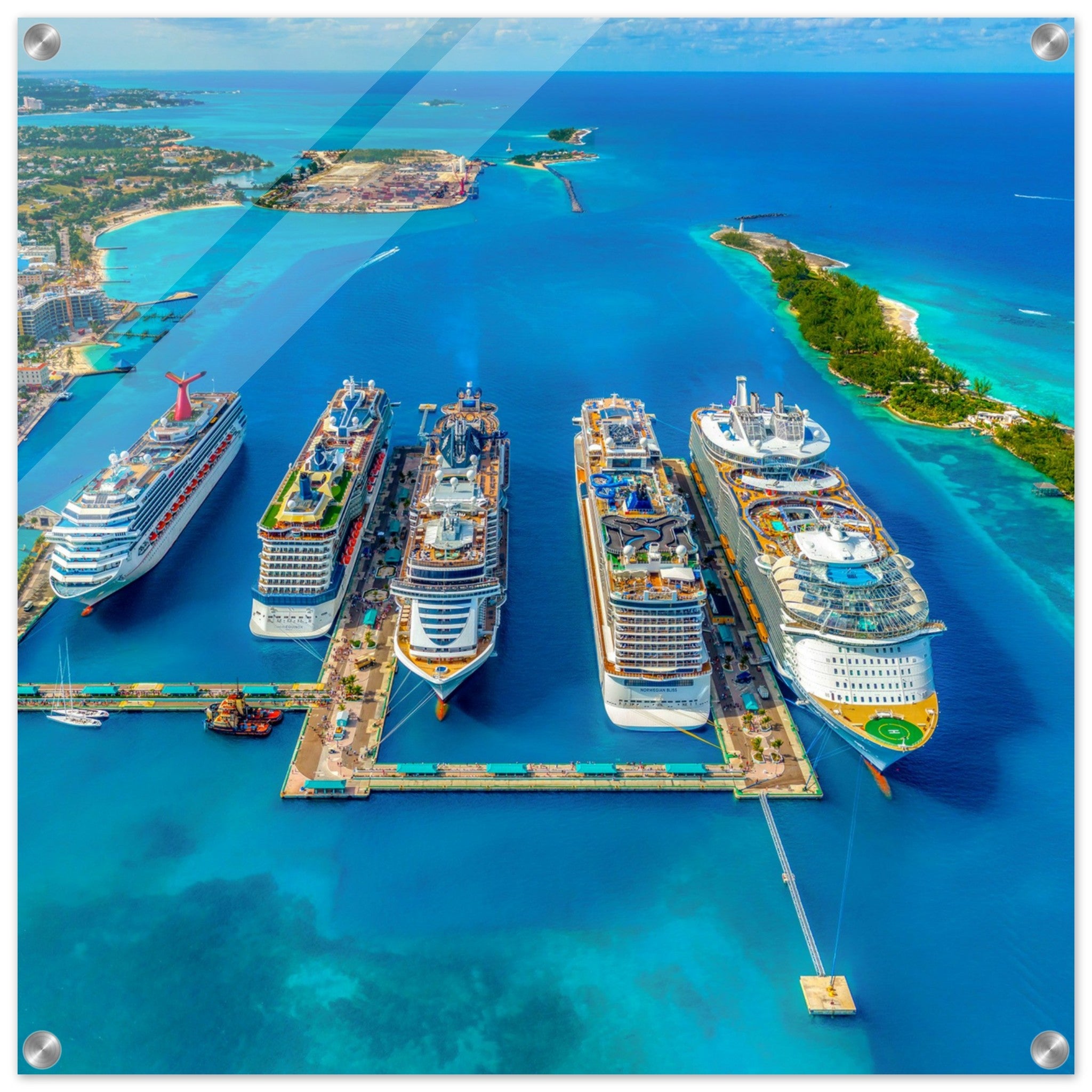 Port of Call Acrylic Wall Print- Caribbean Cruise-Caribbean Rays