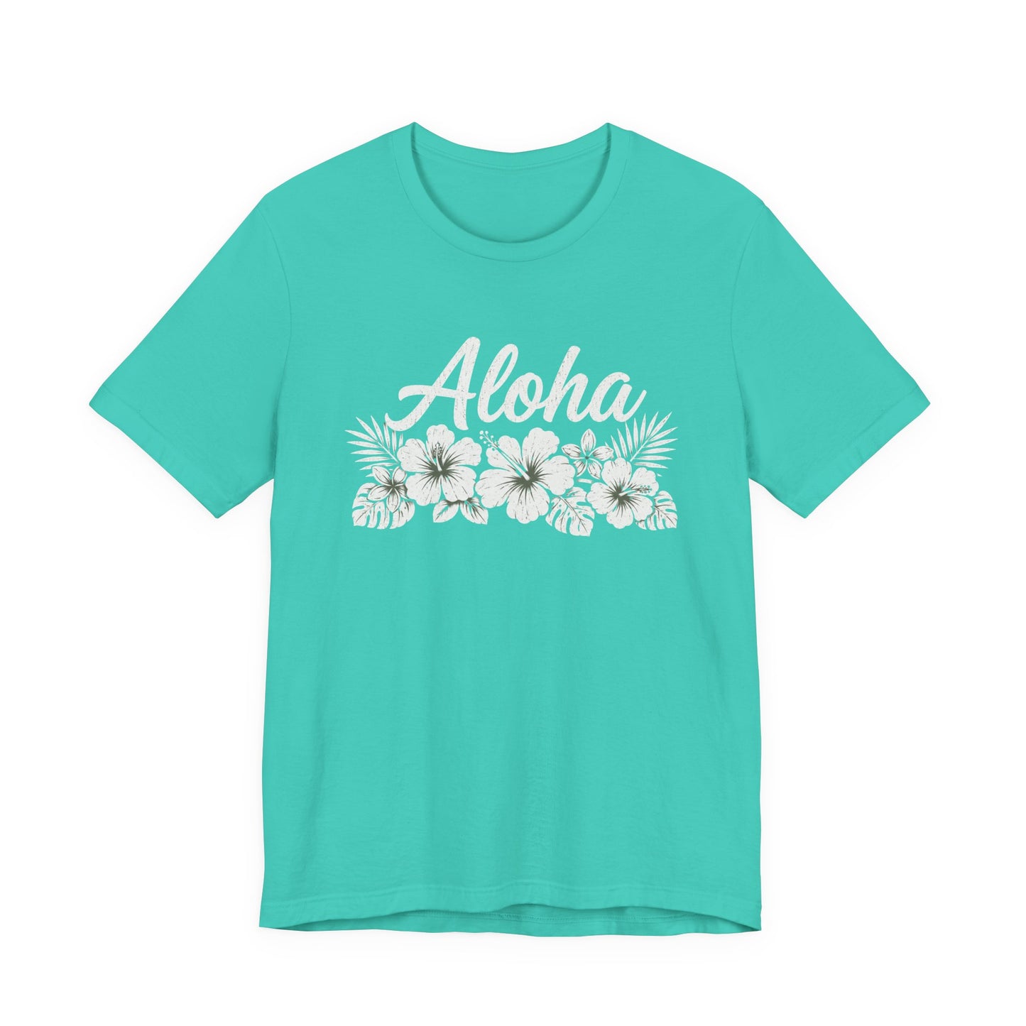 Aloha Floral T-Shirt — Hawaiian Hibiscus Vacation Tee