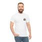 T-Shirt — "Never Too Old to Fish" Fishing Tee (Sunset Lake Design)