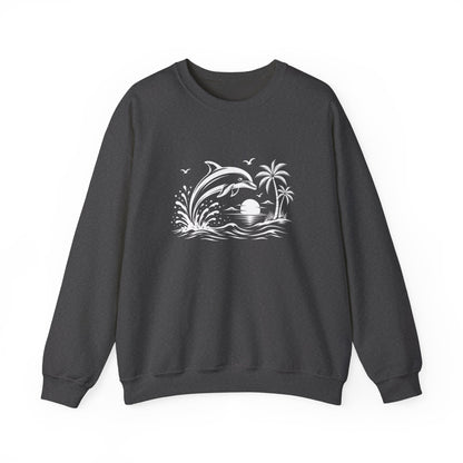 Dolphin Sunset Crewneck Sweatshirt