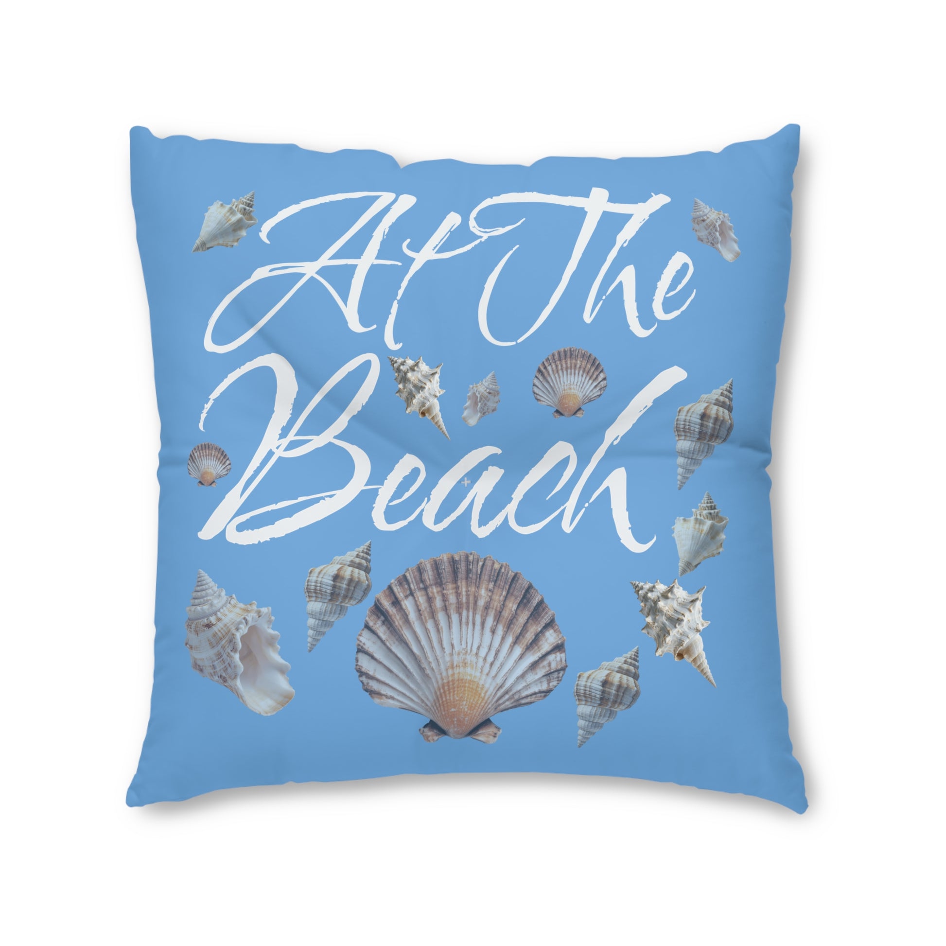 At The Beach Tufted Floor Pillow, Square - at Caribbean Rays