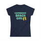 Caribbean Beach Girl T-Shirt — Women's Vacation Flip-Flop Tee