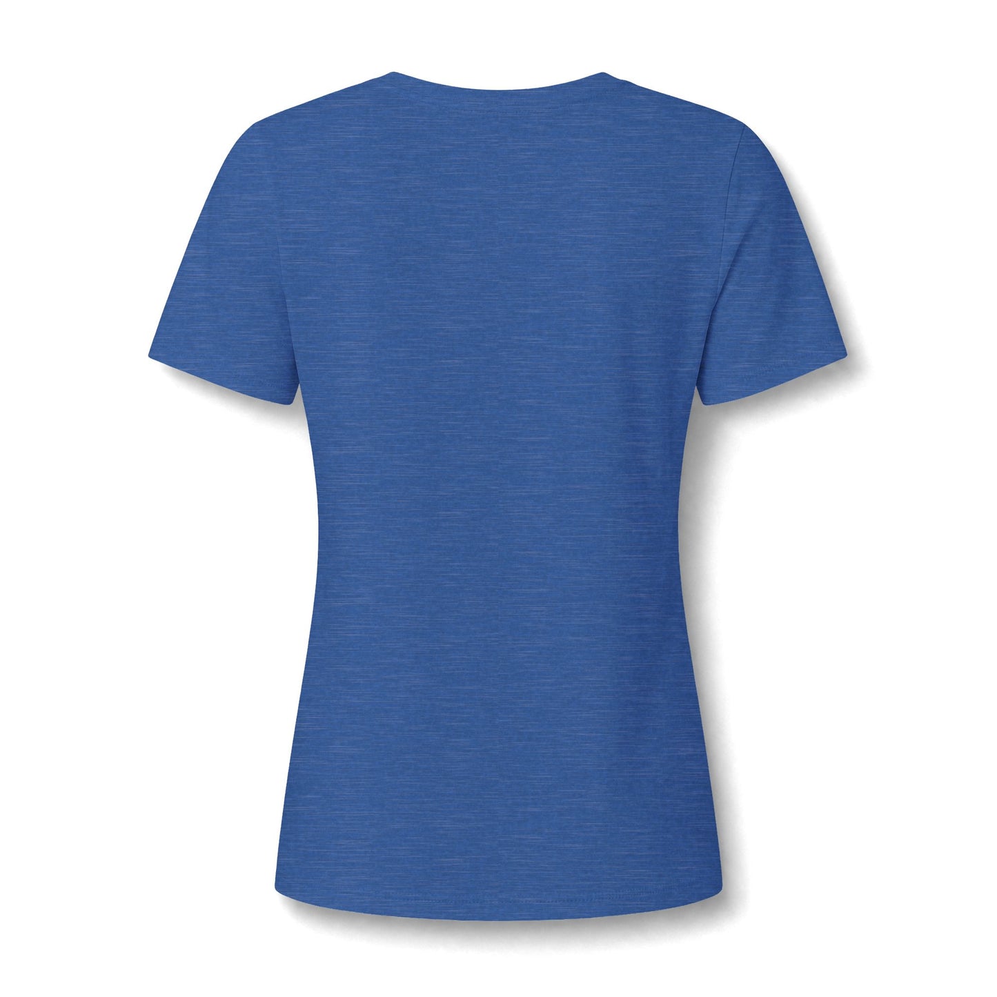 Sea Turtle V-Neck Tee — Women's Relaxed Heather Tee with White Sea Turtle Graphic
