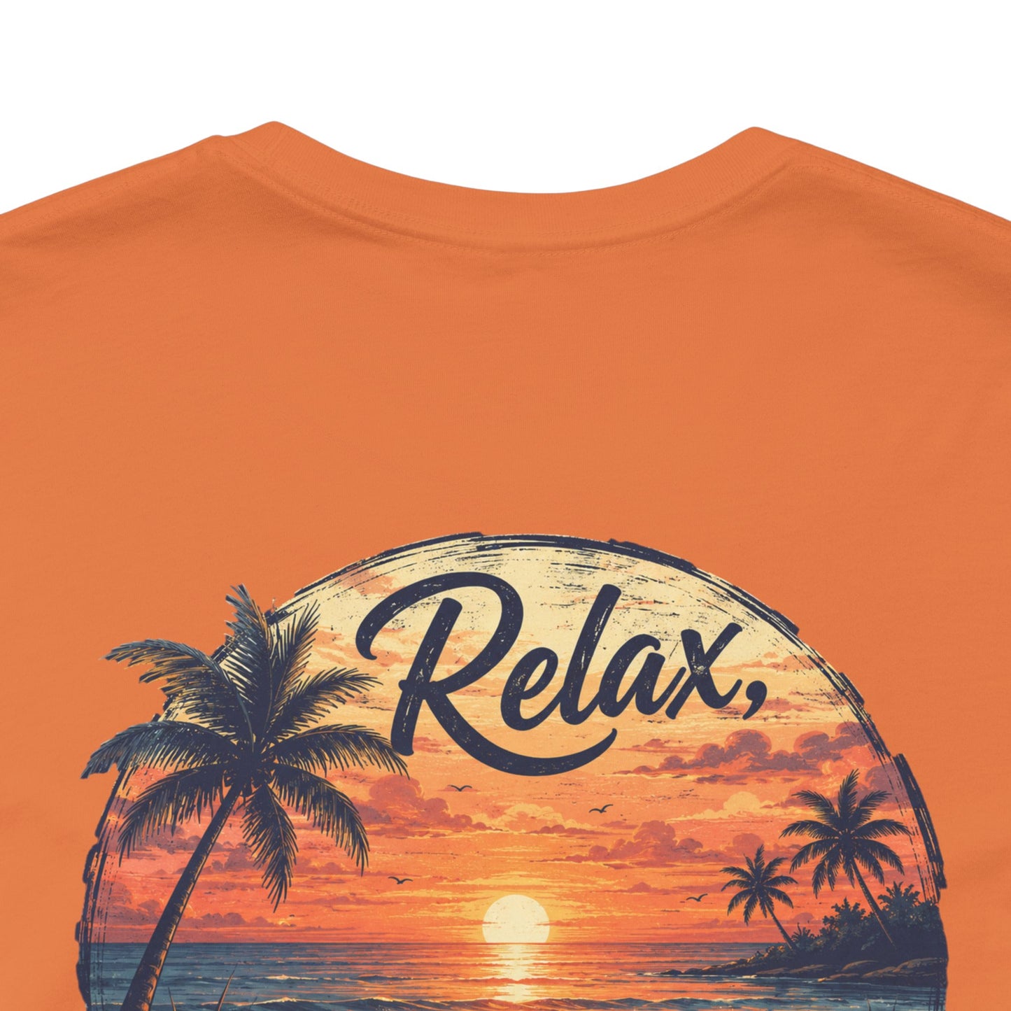 Sunset Beach Tee — "Relax Watch a Sunset" Graphic T-Shirt