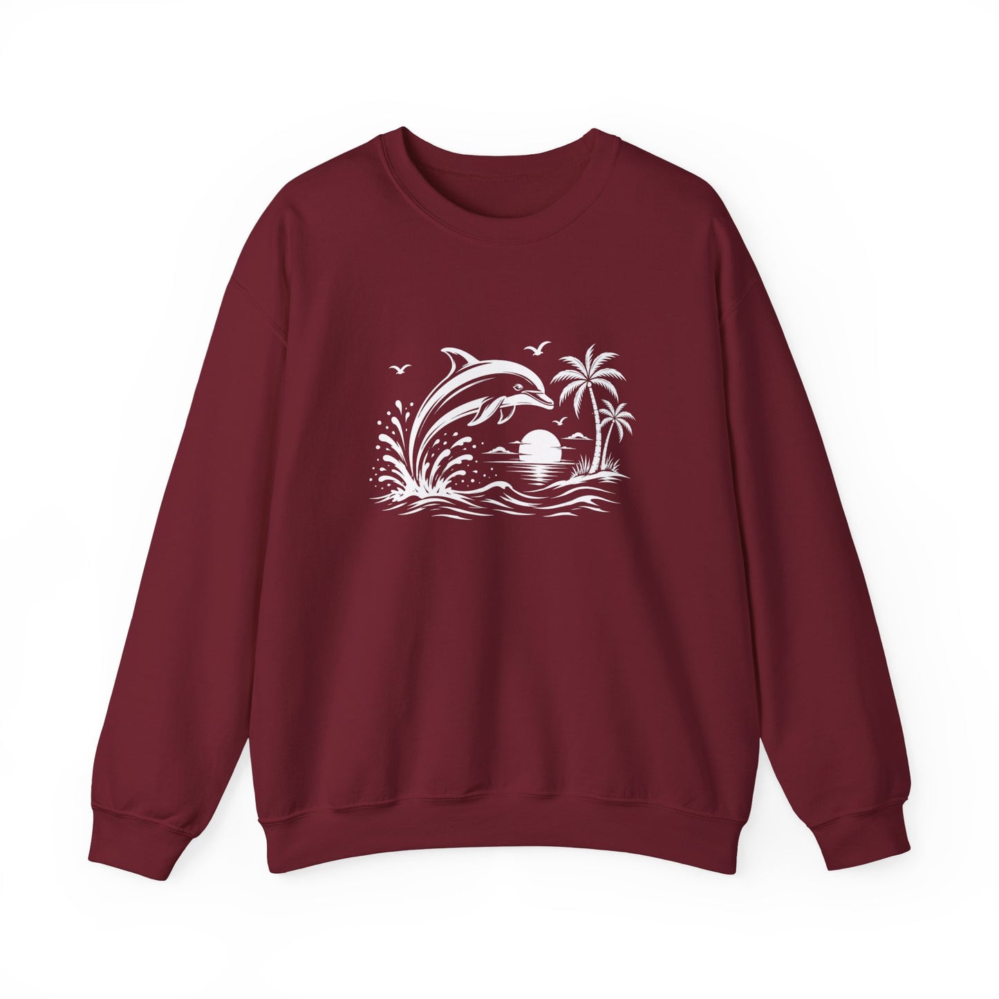 Dolphin Sunset Crewneck Sweatshirt