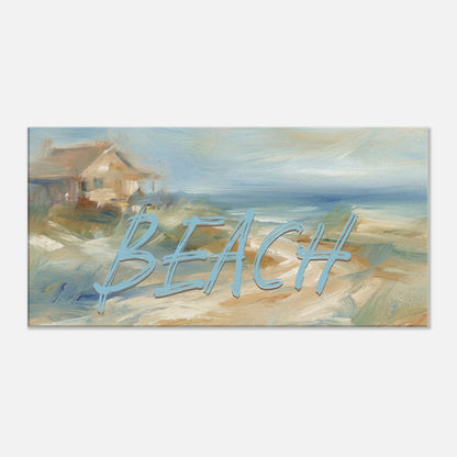  Single Beach House Canvas Print Art at  -Caribbean Rays