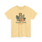 Island State of Mind T-Shirt — Tropical Tiki Tee with Hibiscus & Palm Leaves