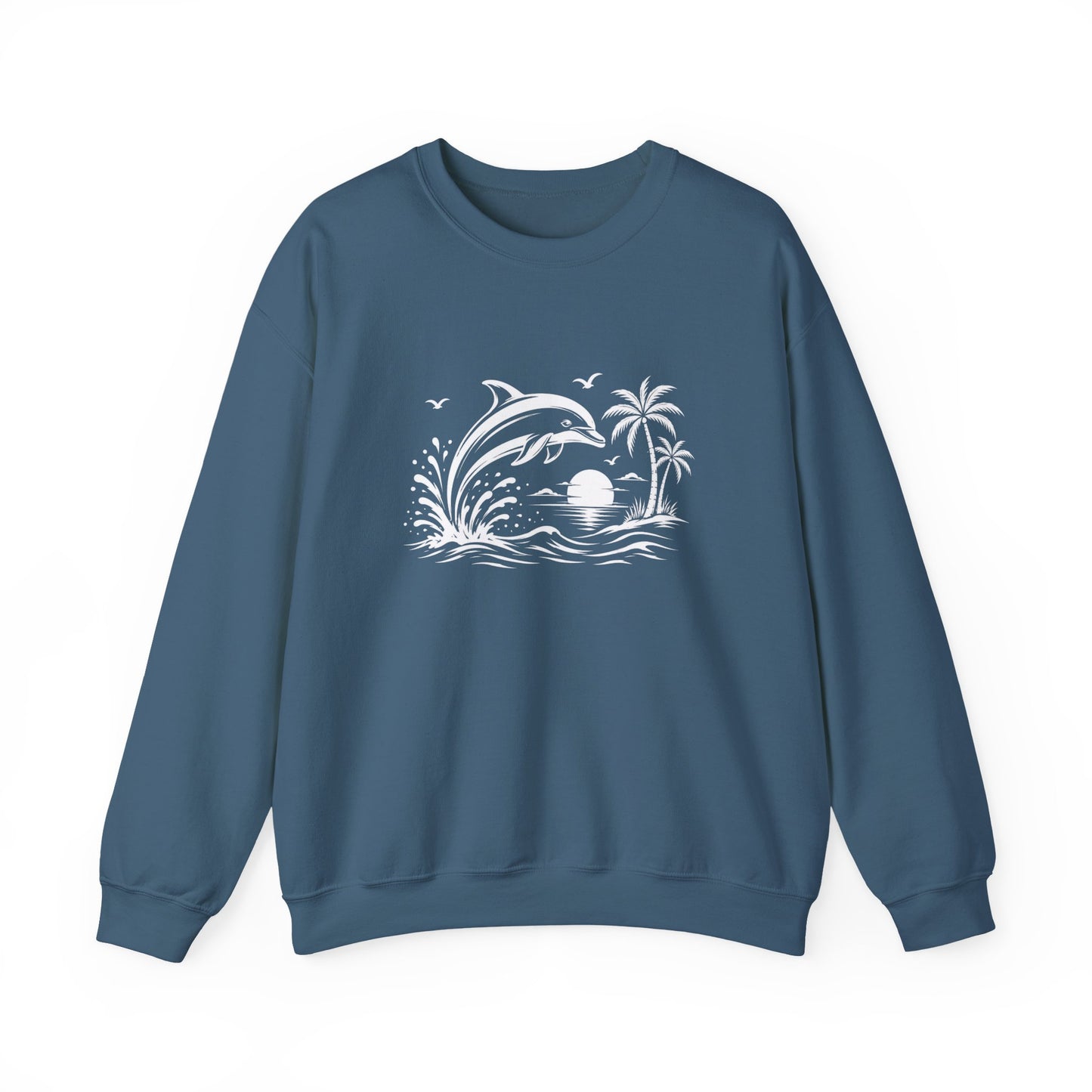 Dolphin Sunset Crewneck Sweatshirt