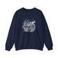 Sea Turtle Crewneck Sweatshirt — Hand-Drawn Marine Life Graphic