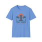 Tiki Vibes Sunset Tee (Palm Trees & Tiki Mask)
