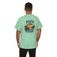 T-Shirt — "Never Too Old to Fish" Fishing Tee (Sunset Lake Design)